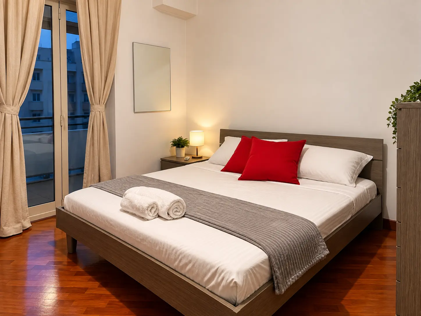 The Urban Ravanas bedroom with balcony